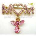 Strass MOM Pin